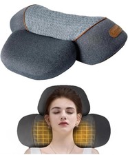 Pillow Massage Neck Hump, Thera Pillow Traction Massager with Heat, Dark Grey