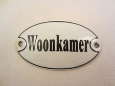 WOONKAMER EMAIL EMAILL EMAILLE METALL T&Uuml;RSCHILD ALT ANTIK WOHNZIMMER WOHN ZIMMER