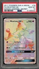 Pokemon Mewtwo GX Shining Legends Secret Rare #76 PSA 10 Gem Mint