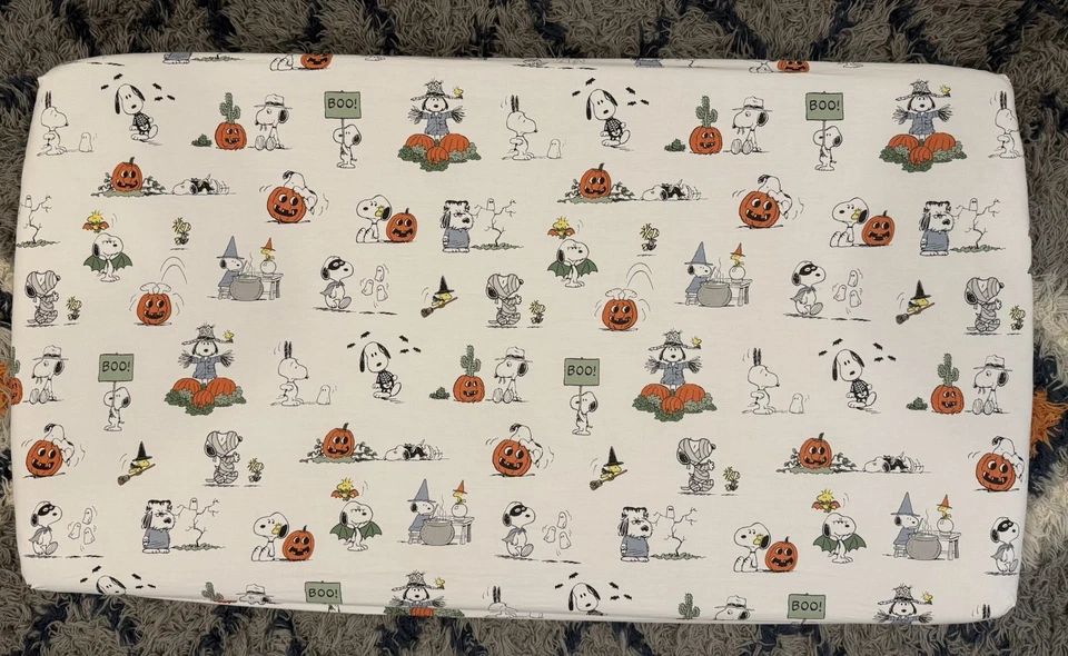 Lote de 5 Sábanas Ajustables para Cuna Bebé Snoopy Halloween Dinos Trenes Tema Mariposa Foto 4 de 4