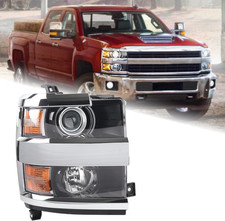 Duolctarms Chrome Projector Headlight Headlamp Assembly Compatible for 2015-2019