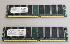 2 x1gb ocz pc 2700 ddr ram 2gb kit desktop memory d