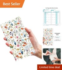 2- Pocket Planner for 2026-2027 - Compact Wildflower Monthly Edition