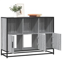 Sideboard Sonoma Eiche Grau 100X35X76 Cm Holzwerkstoff Wohnzimmer