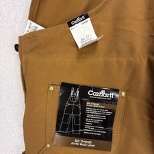 Carhartt Arctic Quilt Lined Bibs Overalls Mens 48x32 R03 BRN Brown USA NOS NWT
