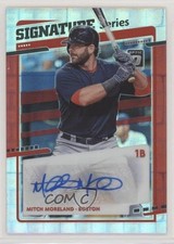 2020 Panini Donruss Optic Red Pandora Prizm /20 Mitch Moreland #SS-MM Auto pr9