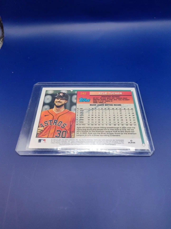 2024 Topps Archives #242 Kyle Tucker Green Foilboard #/99 - Image 2 of 3