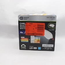 Commercial Electric DuoBright LED Ultra Directional Canless Recessed Light 4"