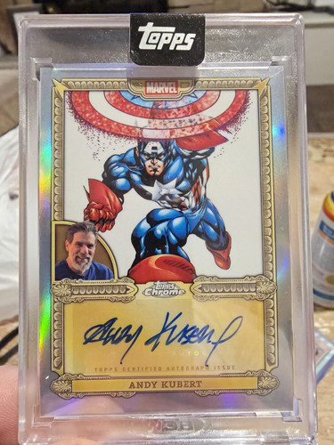 Andy Kubert #CA-ANK Marvel 2025 Topps Mint Chrome Auto Mashup card