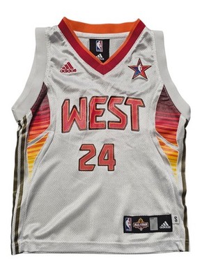 Vintage Adidas LA Lakers 2009 All Star Game Kobe Bryant 24 Jersey Boys Sz 4 Smal