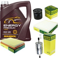 Mann Inspektionspaket Filterset 5L Mannol Energy Premium 5W-30 FüR Opel Meriva