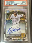 2025 Bowman Chrome Konnor Griffin Speckle Refractor On Card Auto /299 PSA 10