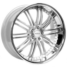 20x8.520x10 Xix Wheels X23 Silver Machine With Ss Lip Rims 4pcs