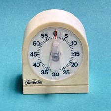Vintage Sunbeam Mechanical Kitchen Timer Plas...