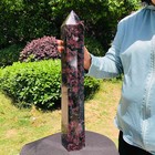 14.16LB Natural Firework Garnet Crystal Obelisk Tower Healing Specimen 4924 — photo 8