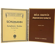 2 Classic Piano Books Bela Bartok Mikrokosmos...