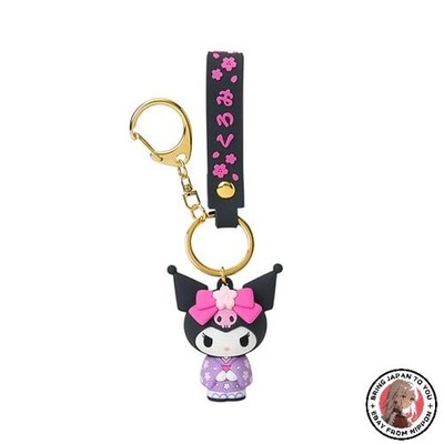 Sanrio Kuromi Kimono 3D Keychain 287342 PVC Charm New