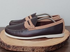 G. H. Bass Weejuns BTR Soft Vintage 2 Tone Penny Loafer Boat Shoes Mens 11M