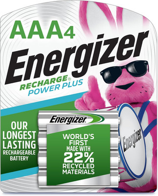 Power plus Rechargeable AAA Batteries (4 Pack), 800Mah Triple a Batteries