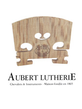 10 Genuine Aubert Violin Bridges DELUXE 4/4 M...