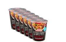 Nissin Cup Noodles Stir Fry Noodles in Sauce Teriyaki Chicken 2.89 oz (6 Pack)
