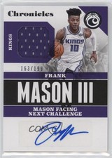 2017-18 Panini Chronicles Signature Swatches /199 Frank Mason III Rookie Auto RC