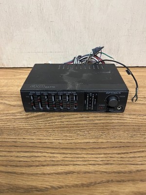Vintage Optimus 40-watt 7-Band Equalizer/Booster Power Meters CD Impute 12-1966a