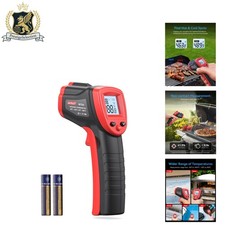 Laser Temperature Gun with Backlit Display - Ideal for Cooking Automotive Uses