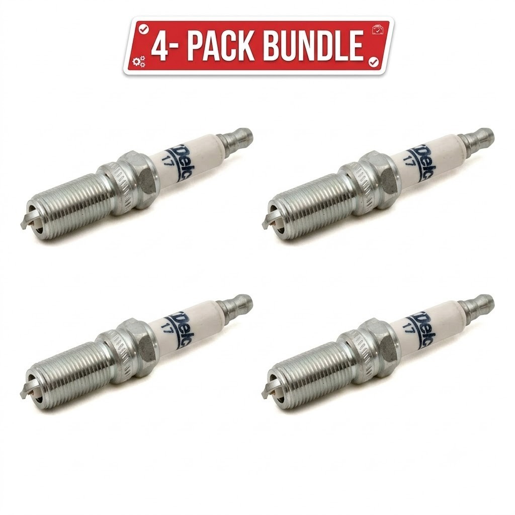 Lot of 4 ACDelco 17 Rapidfire Spark Plugs #17 GM Performance Engine Plugs