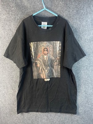 Cross Colours Eazy E Shirt Black Graphic Throne Medium Cotton Mens 