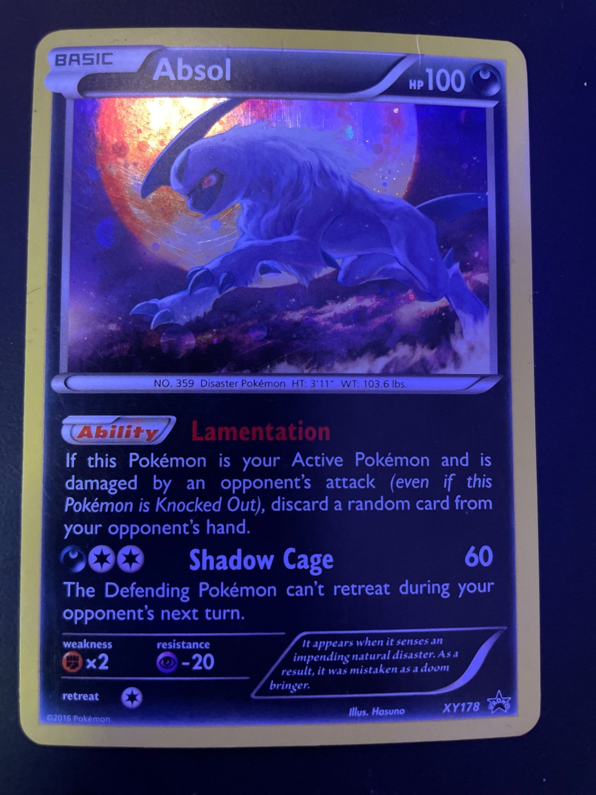 Absol XY178 XY Holo