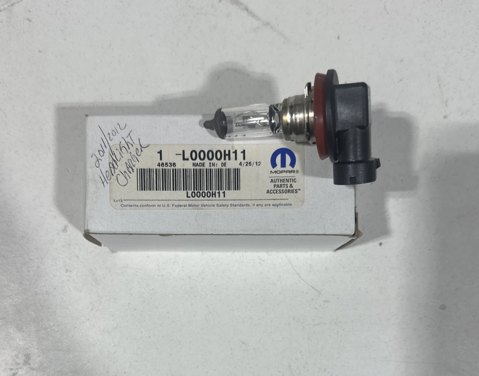 Подлинная лампа фары Mopar L0000H11 ДЛЯ ЗАРЯДНОГО УСТРОЙСТВА DODGE OEM ОРИГИНАЛЬНАЯ ДЕТАЛЬ MOPAR - Изображение 2 из 4
