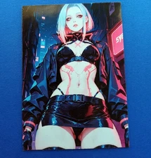 Custom Sexy Anime Waifu Goddess Double Sided AI Art Trading Card #147