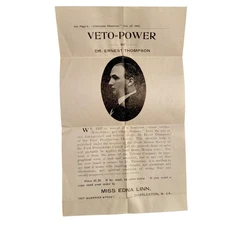 1913 CHARLESTON WV Flyer 1st Presbyterian Church Ernest Thompson Edna Linn Vtg