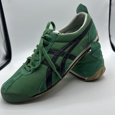 ASICS ONITSUKA TIGER Stripes Green/Black  Sneakers. Sz 11.5/ 29 cm. See pics.