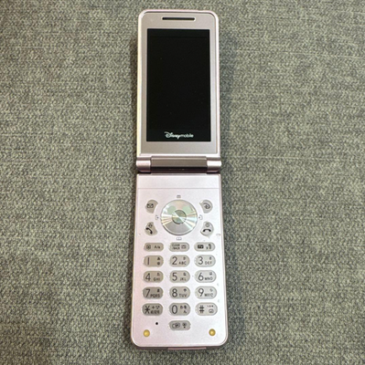 Rare/Excellent] Sharp Disney Mobile DM001SH Softbank Sparkle Pink