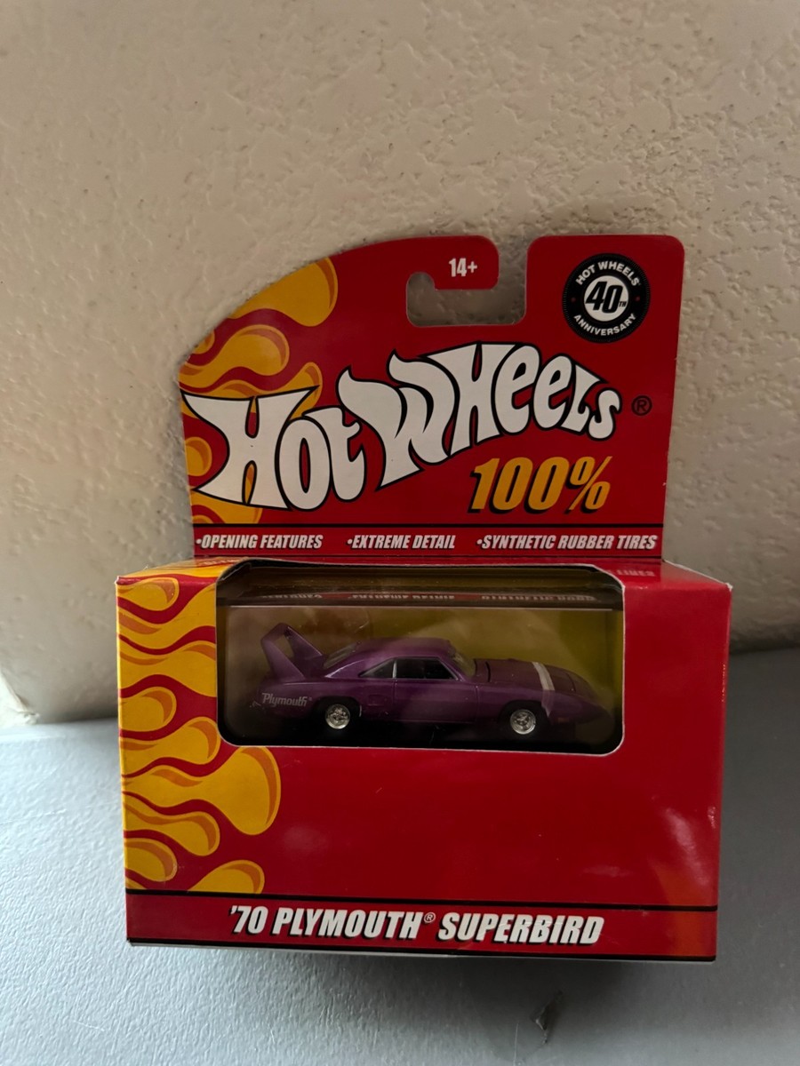 100 % Hot Wheels 40th Anniversary '70 Plymouth Superbird Purple