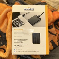 UnionSine 1TB Ultra Slim Portable External Hard Drive HDD-USB 3.0 PC Mac Laptop