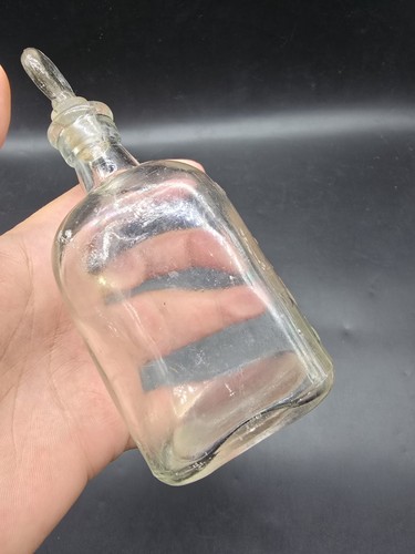 Antique Glyco-Thymoline Apothecary Bottle Embossed Mouth Wash Medical Glass - Picture 6 of 8