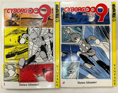 Cyborg 009 1-2 Set English Edition Shotaro Ishinomori Manga