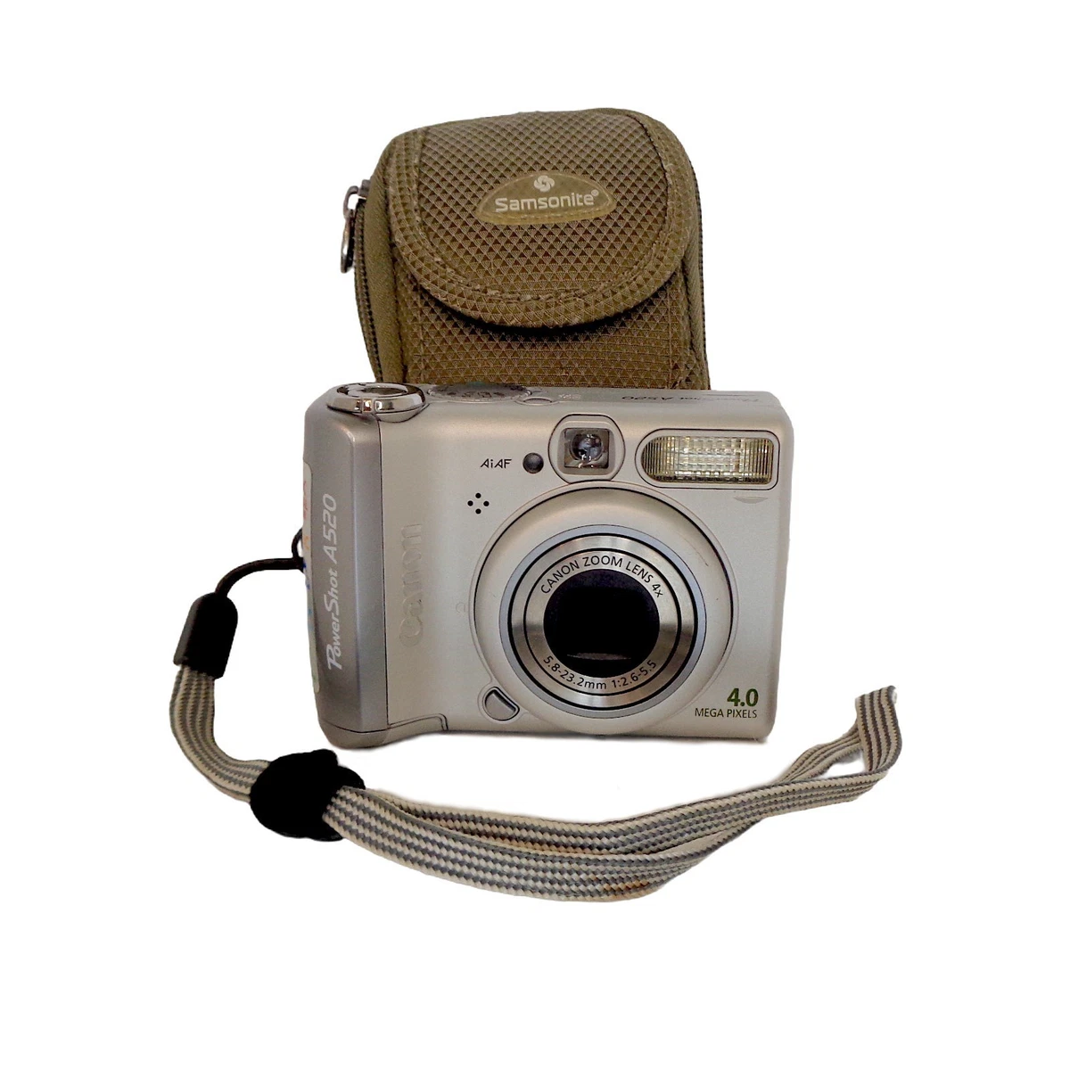 Preços baixos em Câmeras digitais Canon Powershot A520 com