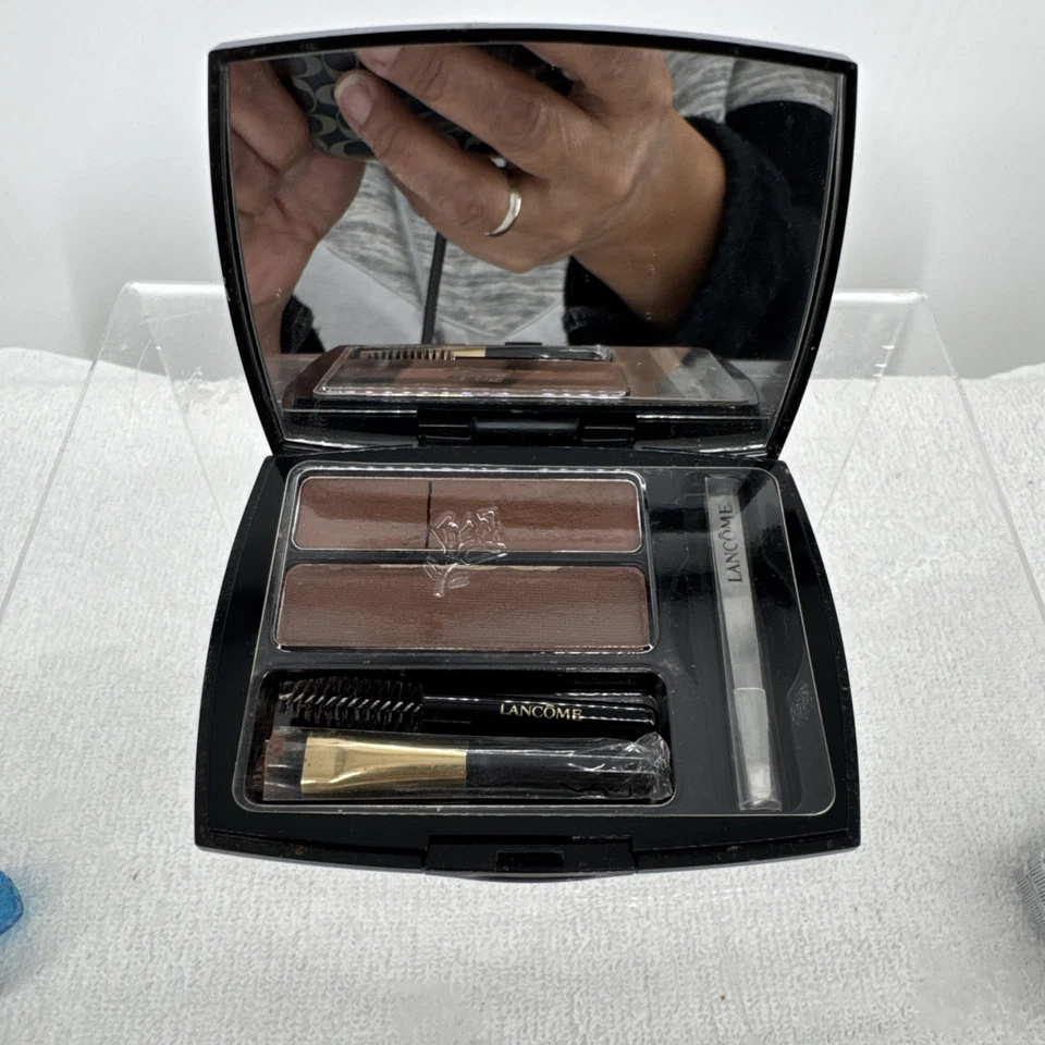 Lancôme Brow Expert Powder Pomade Duo Auburn Discontinued RARE W/brushes&tweezer - Image 4 of 4