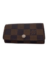 Louis Vuitton Multicle 6 Damier Ebeneux/Leather/Brw/Total Pattern/Men//