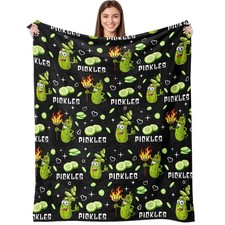 Pickle Blanket Gifts for Pickle Lovers, Funny Food Cucumber Blankets 50x 60, ...