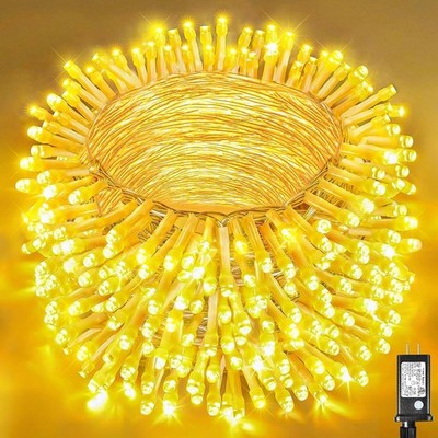 165FT 500 LED Christmas Lights Outdoor Indoor, Connectable Warm White Christmas