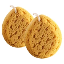 2 Pcs Back Bath Sponge Honeycomb Sponge Bath Exfoliating Skin Scrubber