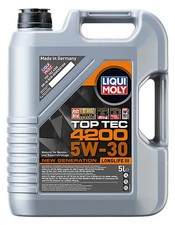 15l Liqui Moly Top Tec 4200 5W-30 New Genera. Motor�l BMW Longlife-01 / FE, FIAT