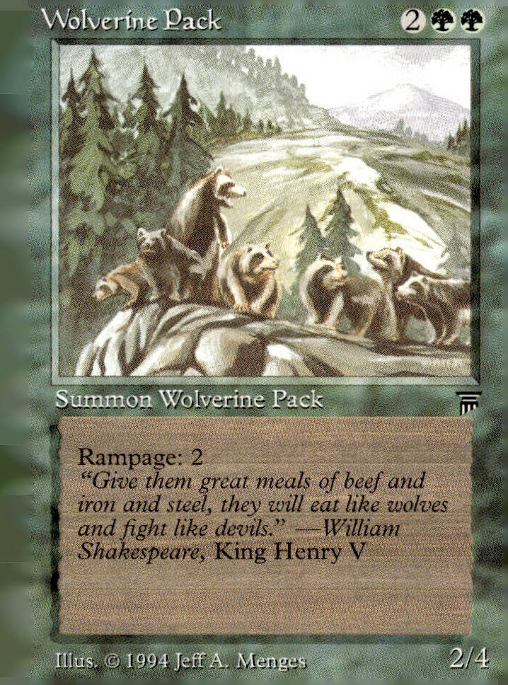 Legends Wolverine Pack