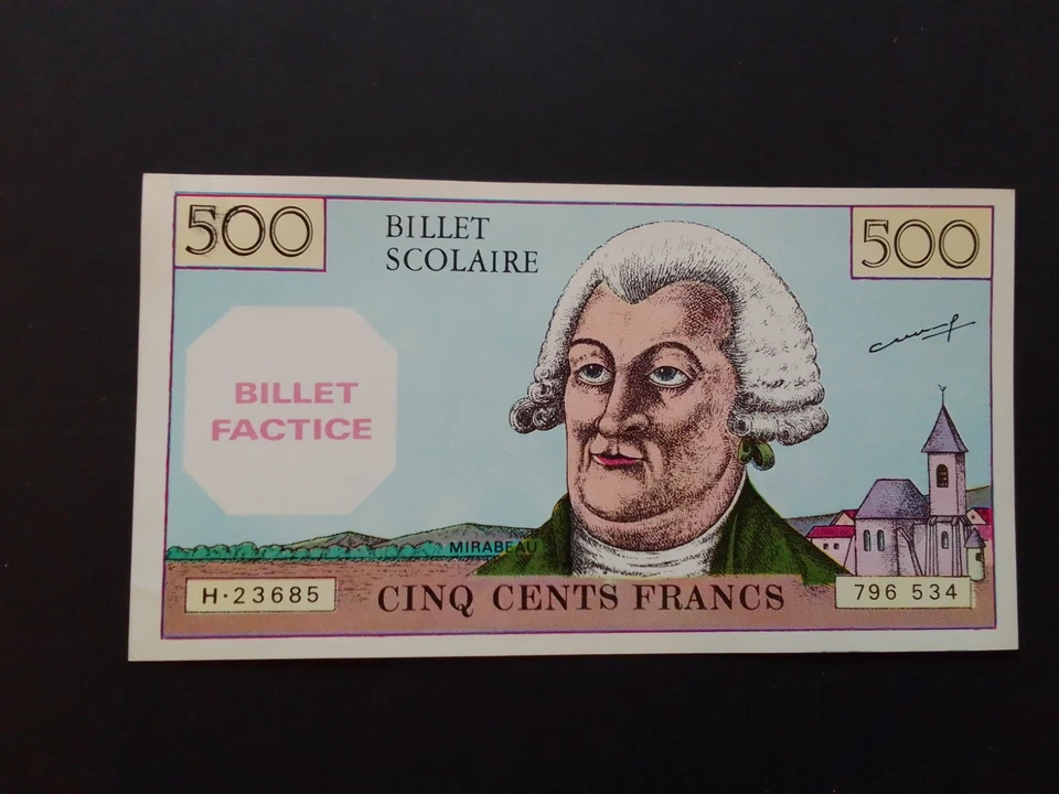 500 FRANCS SCOLAIRE  MIRABEAU - Photo 1/1