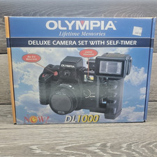 Olympia Camera Set W/Self-Timer Red Eye Reduction DL1000 35mm Not Tested As-is